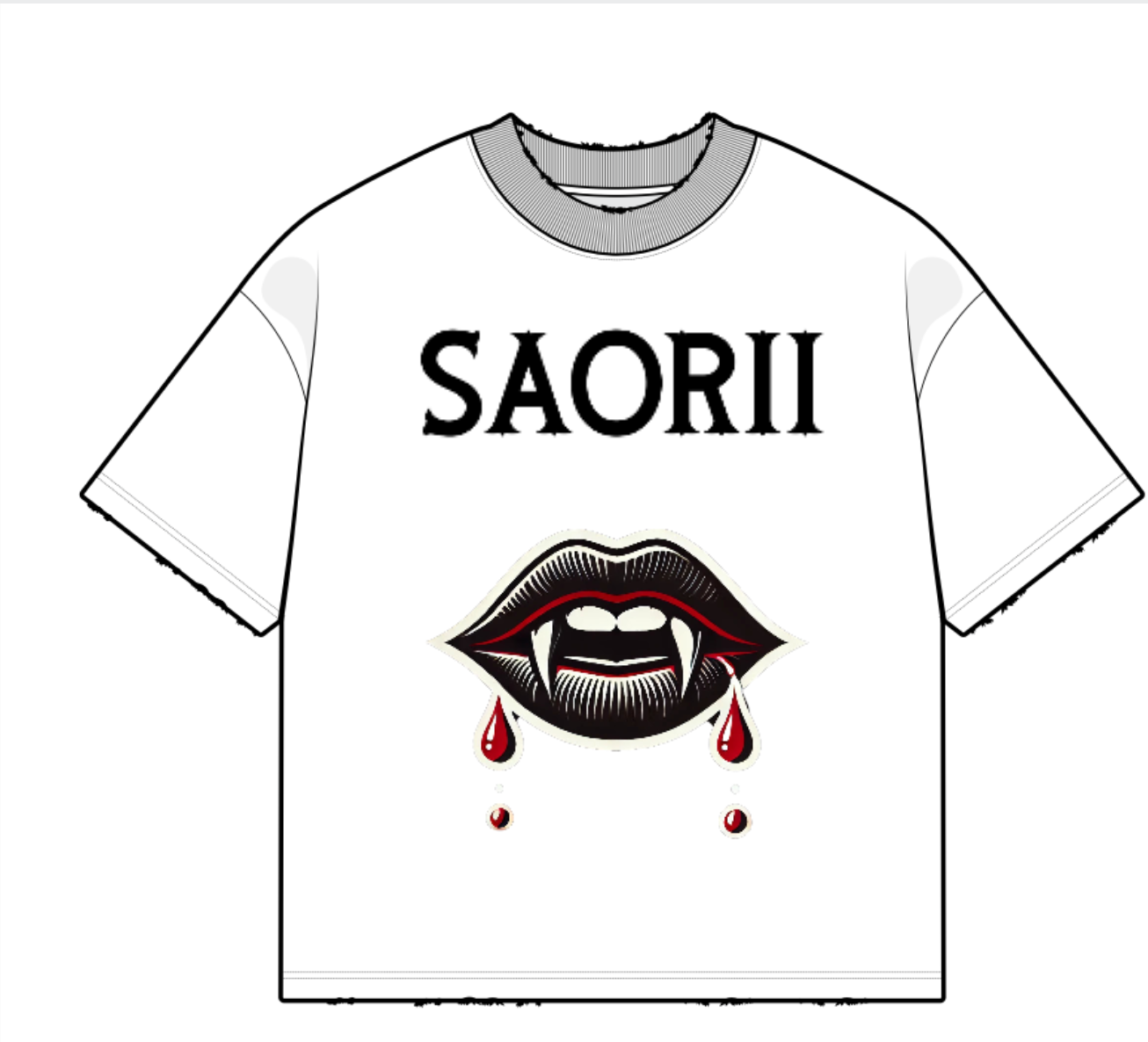 Vampira tee white