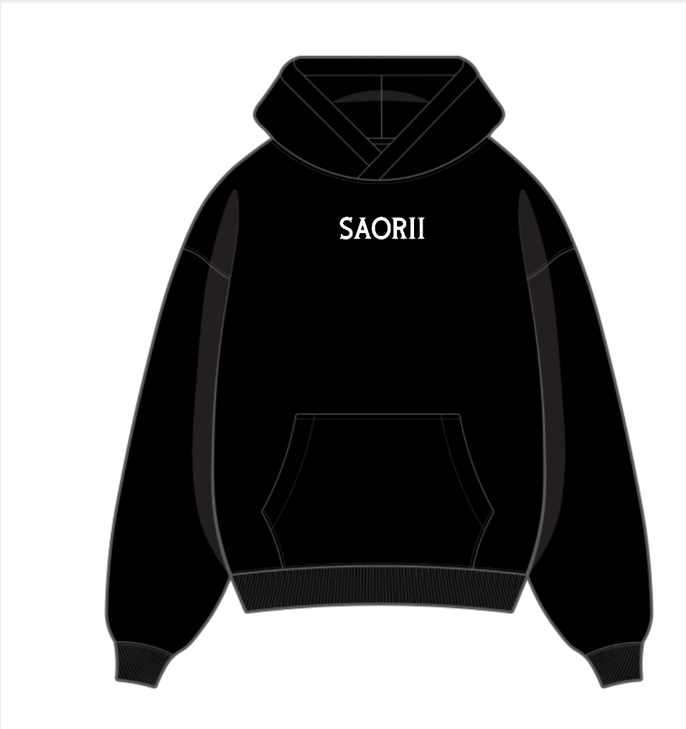 vampira hoodie black